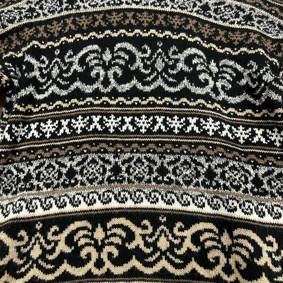 Vintage baroque printed turtleneck sweater - Picture 4 of 5